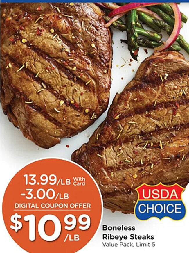 Boneless Ribeye Steaks