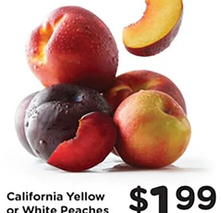 California Yellow or White Peaches or Nectarines