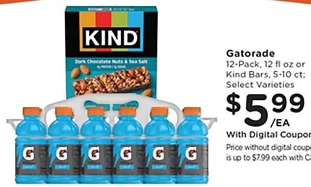 Gatorade / Kind Bars at Kroger