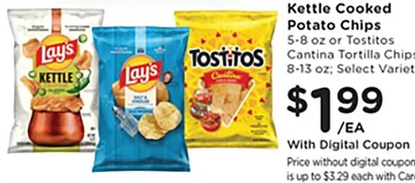 Lay's Potato or Kettle Cooked Potato Chips at Kroger