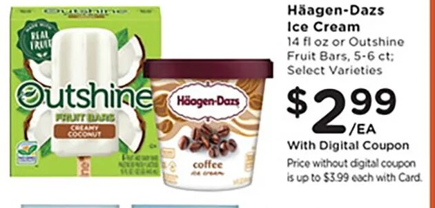 Häagen-Dazs Ice Cream at Kroger