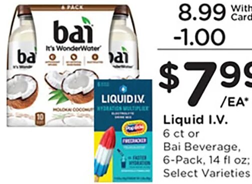 Bai Beverage or Liquid I.V.