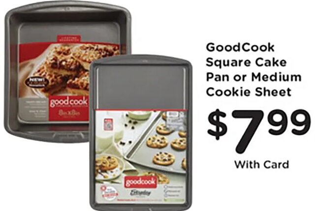 GoodCook Square Cake Pan or Medium Cookie Sheet