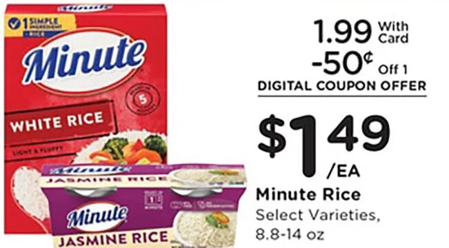 Minute Rice at Kroger