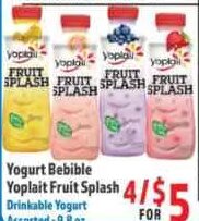Yogurt Bebible Yoplait Fruit Splash at La Bonita