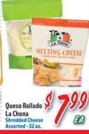 La Chona Shredded Cheese