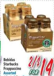 Bebidas Starbucks Frappuccino at La Bonita