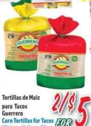 Tortillas de Maiz para Tacos Guerrero at La Bonita