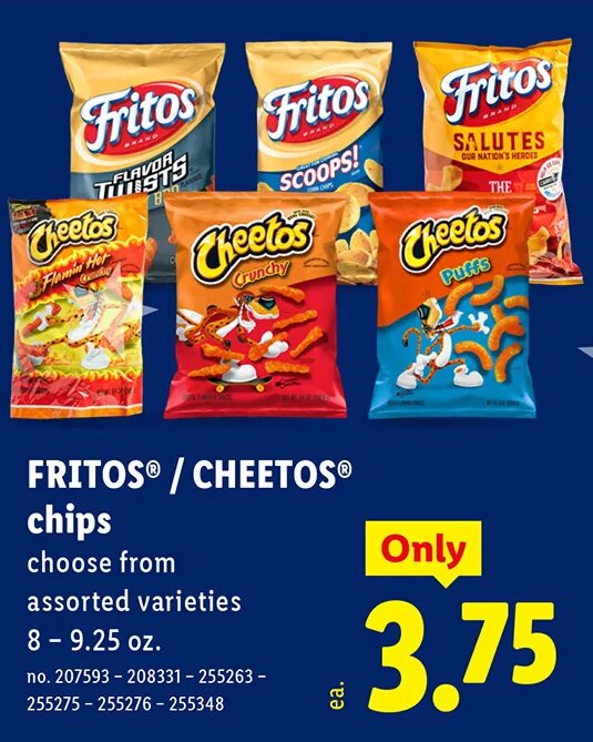 FRITOS / CHEETOS chips