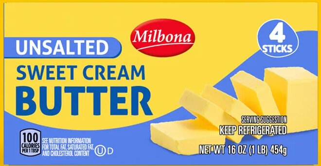 Milbona sweet cream butter at Lidl