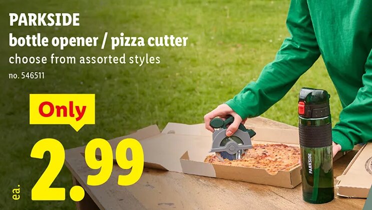 PARKSIDE bottle opener / pizza cutter at Lidl
