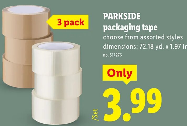 PARKSIDE packaging tape