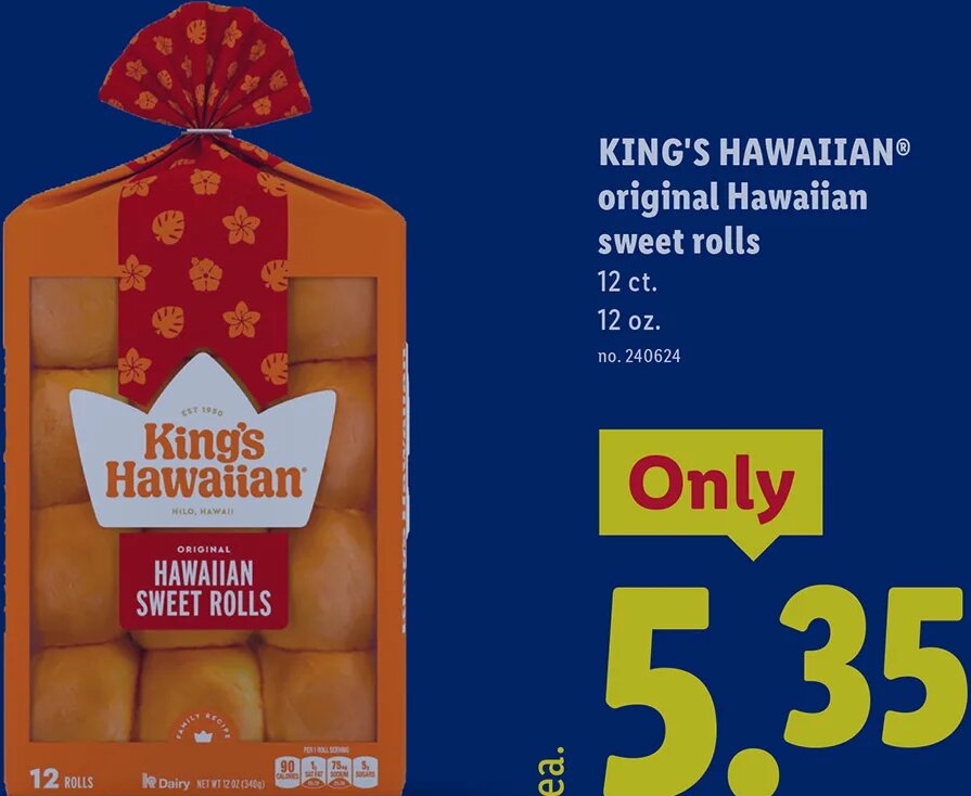 KING'S HAWAIIAN® original Hawaiian sweet rolls