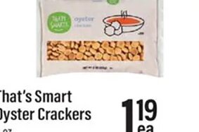That's Smart Oyster Crackers at Lowes Foods