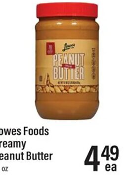 Lowes Foods Creamy Peanut Butter at Lowes Foods