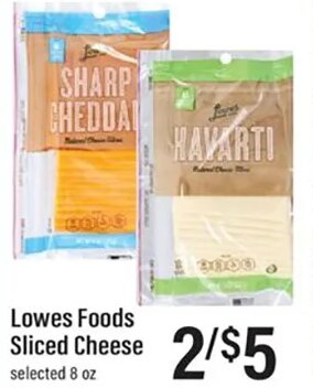 Lowes Foods Sliced Cheese at Lowes Foods