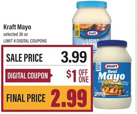 Kraft Mayo at Lowes Foods
