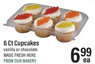 6 Ct Cupcakes