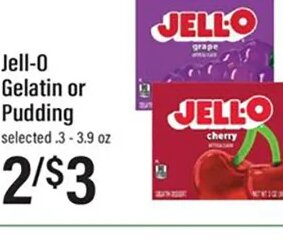 Jell-O Gelatin or Pudding