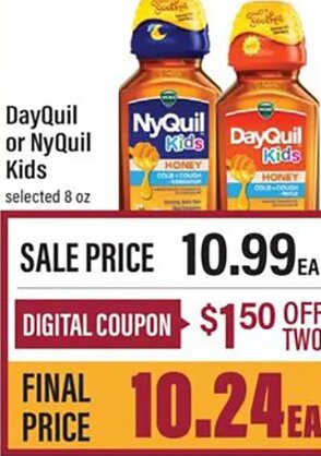 DayQuil or NyQuil Kids