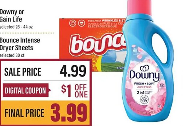 Downy or Gain Life at Lowes Foods