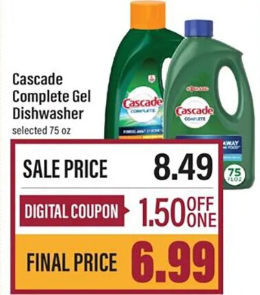 Cascade Complete Gel Dishwasher at Lowes Foods