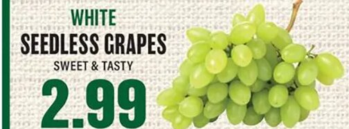 White Seedless Grapes at Lowes Foods