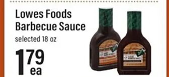 Lowes Foods Barbecue Sauce at Lowes Foods