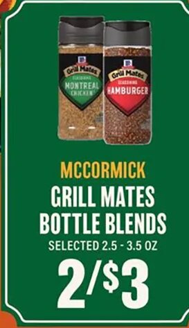 McCormick Grill Mates Bottle Blends