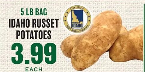 Idaho Russet Potatoes at Lowes Foods