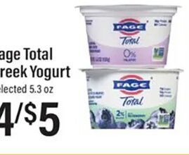 Fage Total Greek Yogurt at Lowes Foods