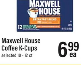 Maxwell House Coffee K-Cups at Lowes Foods