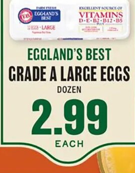 Eggland's Best Grade A Large Eggs at Lowes Foods
