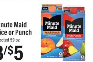 Minute Maid Juice or Punch at Lowes Foods