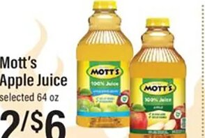 Mott's Apple Juice at Lowes Foods