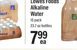 Lowes Foods Alkaline Water