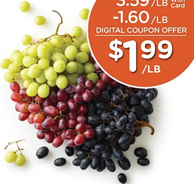 Red, Green or Black Seedless Grapes at Mariano's