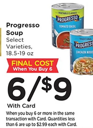Progresso Soup at Mariano's