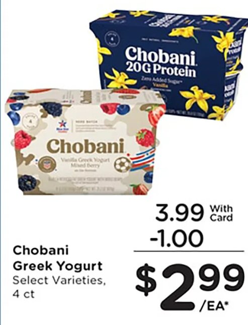Chobani Greek Yogurt at Mariano's