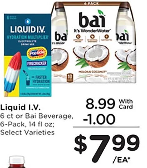 Liquid I.V. or Bai Beverage