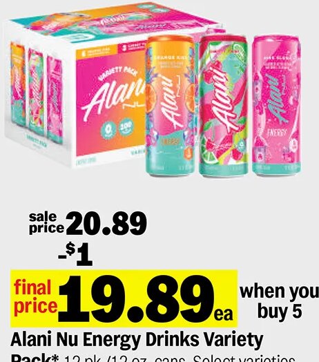 Alani Nu Energy Drinks Variety Pack at Meijer