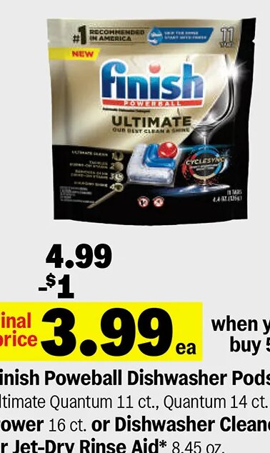Finish Powerball Dishwasher Pods