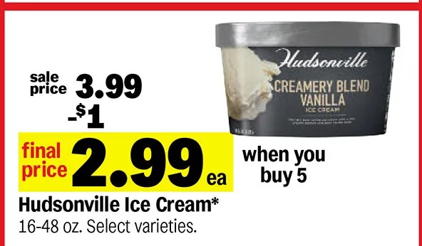 Hudsonville Ice Cream at Meijer