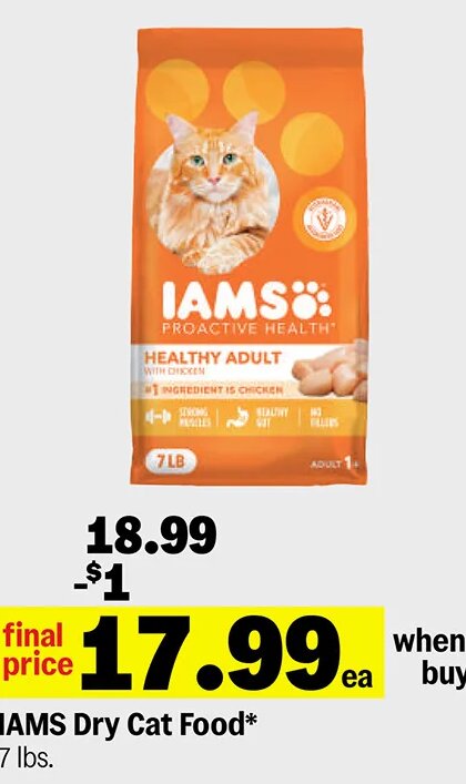 IAMS Dry Cat Food*