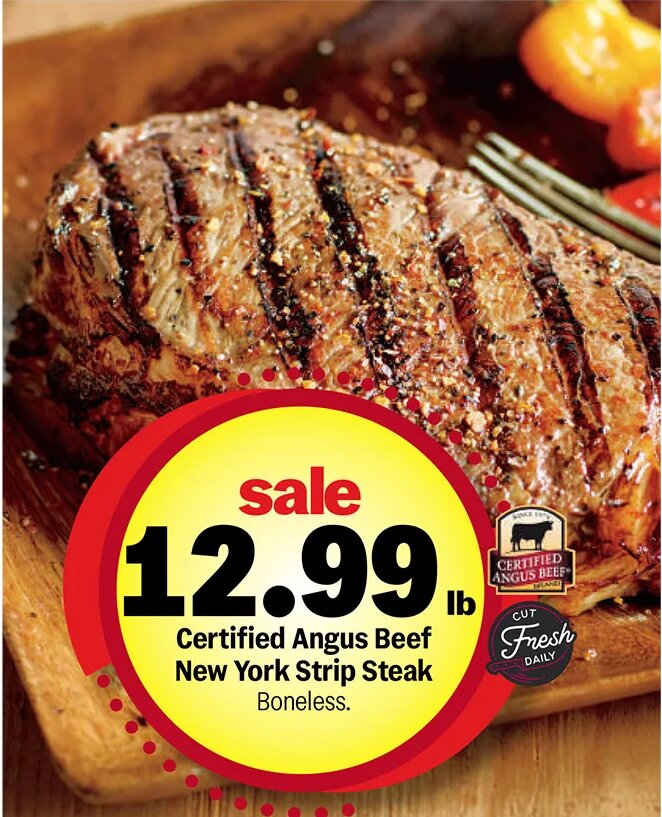 Certified Angus Beef New York Strip Steak at Meijer