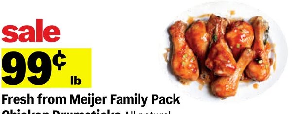 Fresh from Meijer Family Pack Chicken Drumsticks at Meijer