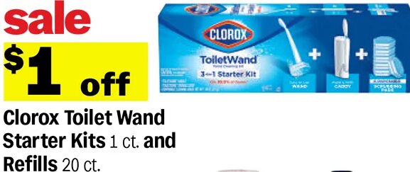 Clorox Toilet Wand Starter Kits and Refills