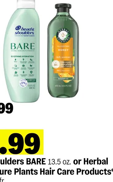 Head & Shoulders BARE 13.5 oz. or Herbal Essences Pure Plants Hair Care Products*