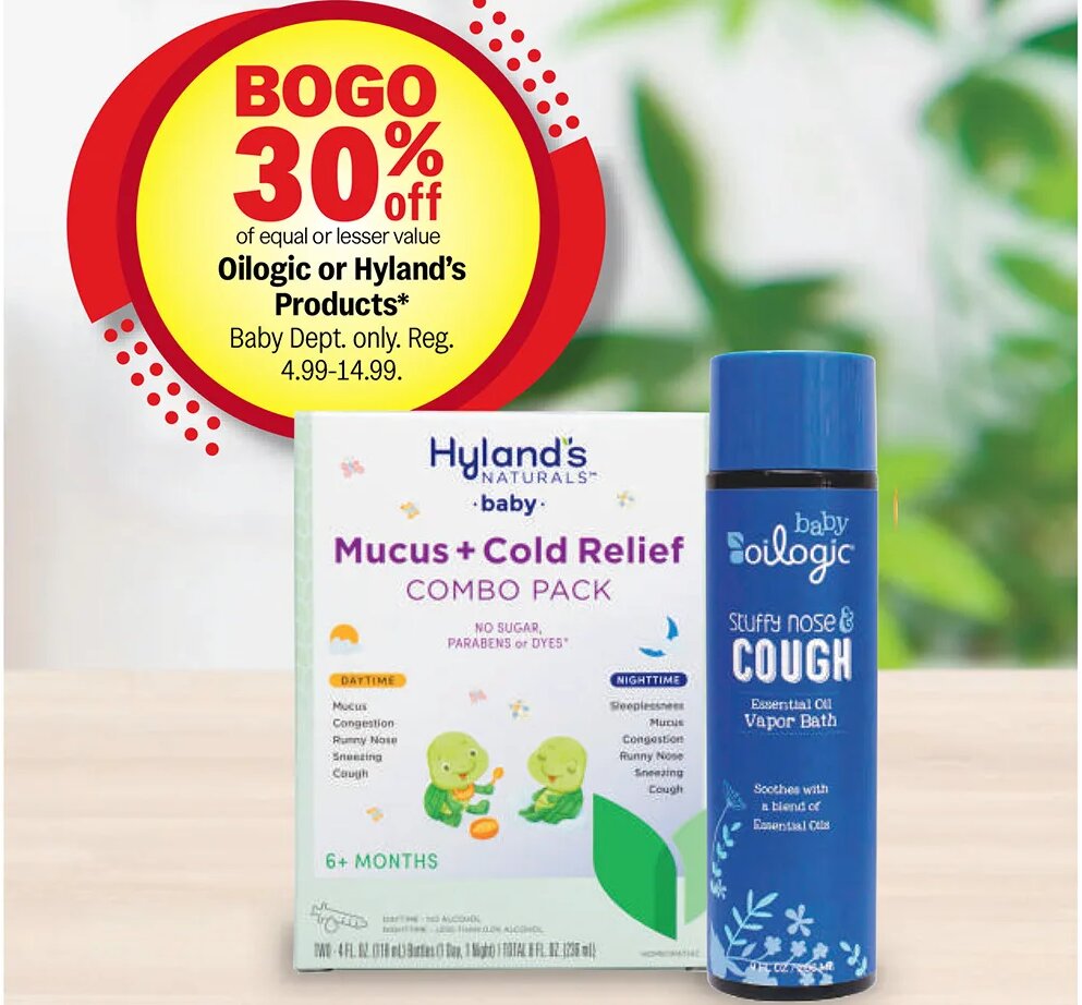 Oilogic or Hyland's Products*