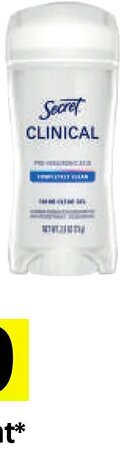 Secret Clinical Deodorant